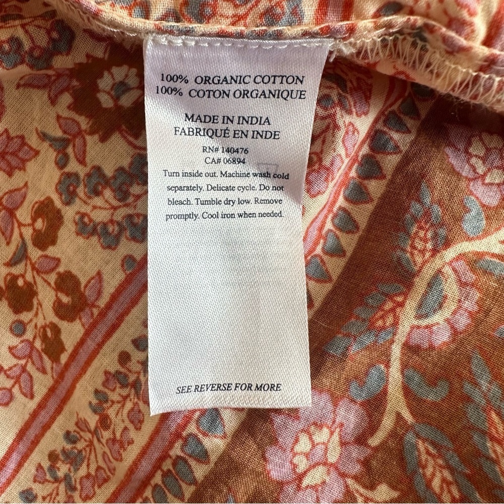Faherty Orinda Maxi Dress in Earth Block Floral Print size XS - Picture 8 of 8